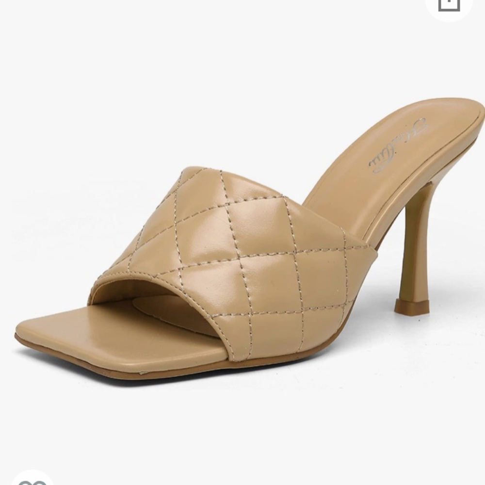 Katliu Square Toe Heels